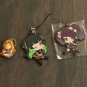 Cute Idolm@ster Cinderella Girls & Shiny Colors Keychains Set (RARE, FROM JAPAN)